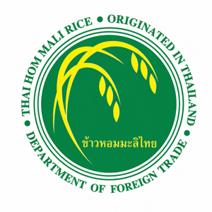 ตราเครื่องหมายรับรองข้าวหอมมะลิไทย กรมการค้าต่างประเทศ